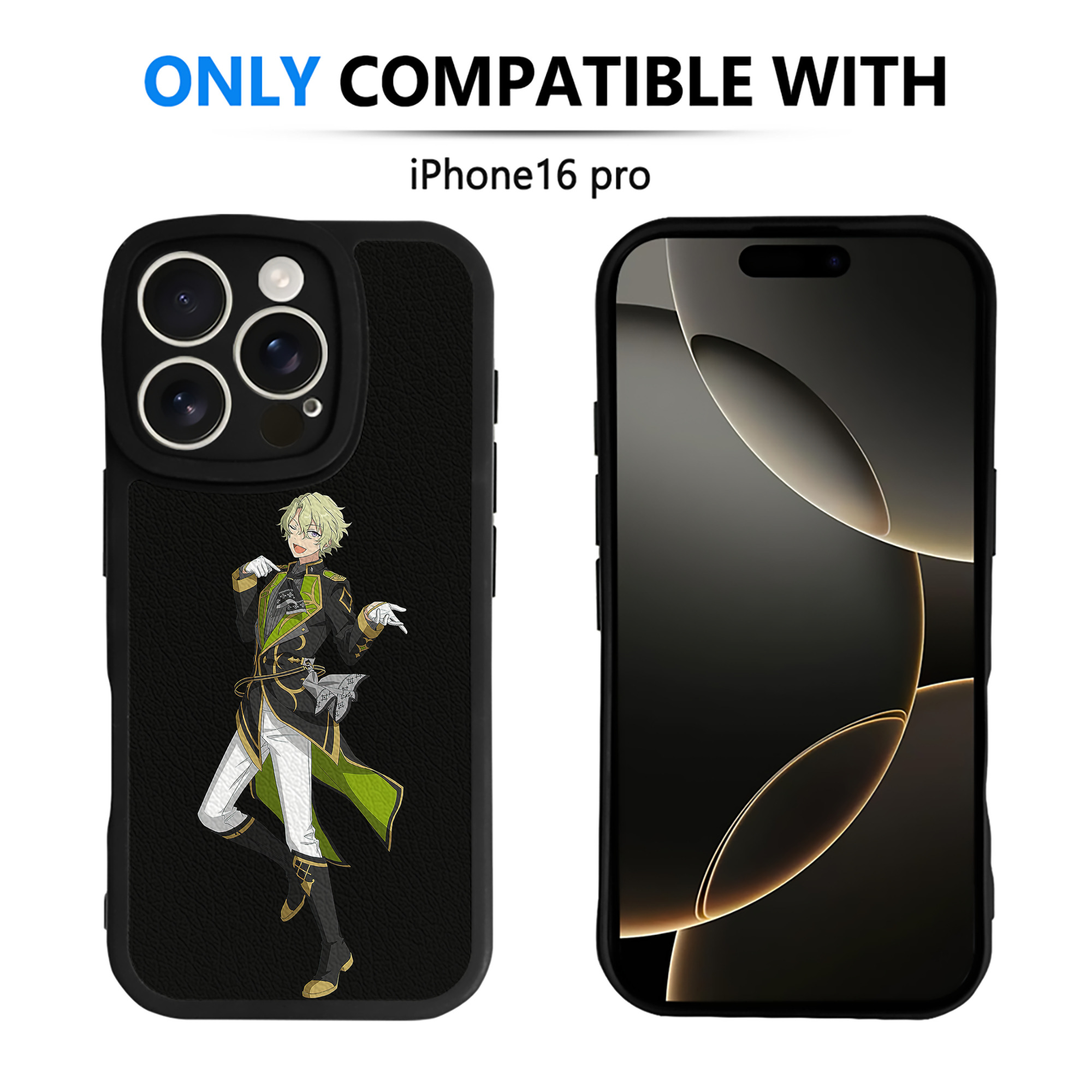 （画像用） あんさんぶるスターズ! Ensemble Stars 【iPhone 16シリーズ対応】シリコンスマホケース（レザー調） 材質：シリコン